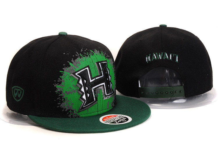 NCAA Hawaii Z Snapback Hat #01